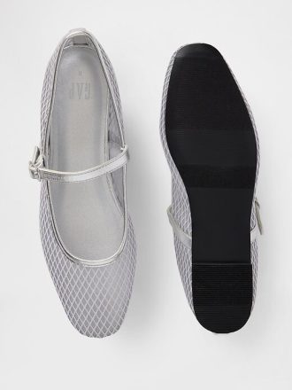 Ballerine Mary Jane in rete
