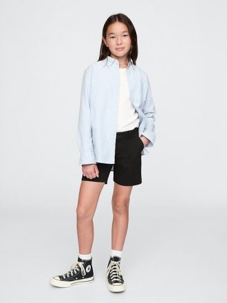 Bermuda da uniforme a vita media per bambini
