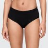 Bikini a vita alta in cotone elasticizzato biologico