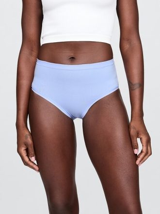 Bikini a vita alta in cotone elasticizzato biologico