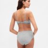 Bikini a vita alta in cotone elasticizzato biologico