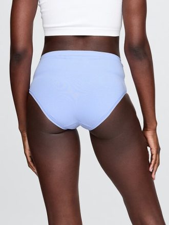 Bikini a vita alta in cotone elasticizzato biologico