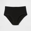 Bikini a vita alta in cotone elasticizzato biologico