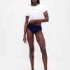 Bikini a vita alta in cotone elasticizzato biologico Bikini a vita alta in cotone elasticizzato biologico