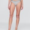 Bikini con logo in cotone elasticizzato biologico