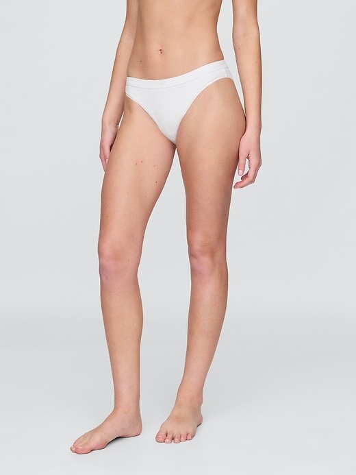 Bikini con logo in cotone elasticizzato biologico Bikini con logo in cotone elasticizzato biologico