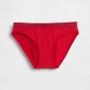 Bikini con logo in cotone elasticizzato biologico