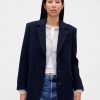Blazer oversize in misto lana