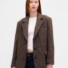 Blazer oversize in misto lana