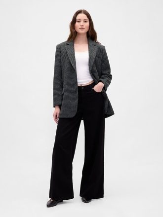 Blazer oversize in misto lana