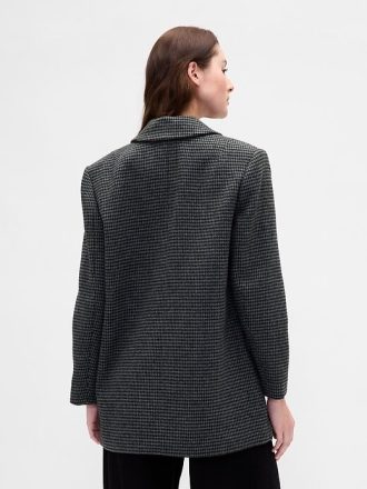 Blazer oversize in misto lana