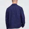 Blazer rilassato in lino e cotone