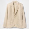 Blazer rilassato in lino e cotone Blazer rilassato in lino e cotone
