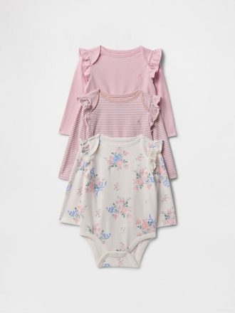 Body in cotone biologico Baby First Favorites (confezione da 3)