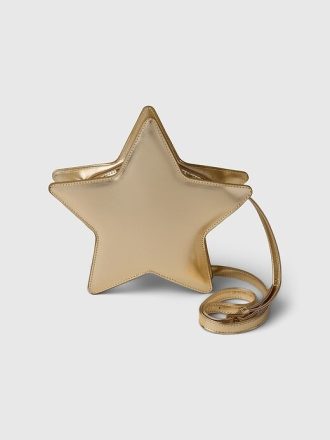 Borsa a tracolla con stella metallizzata per bambini Borsa a tracolla con stella metallizzata per bambini
