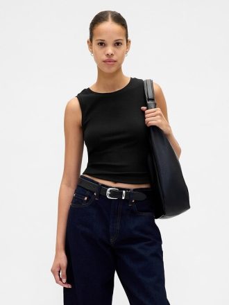 Borsa a tracolla in pelle vegana effetto ciottoli