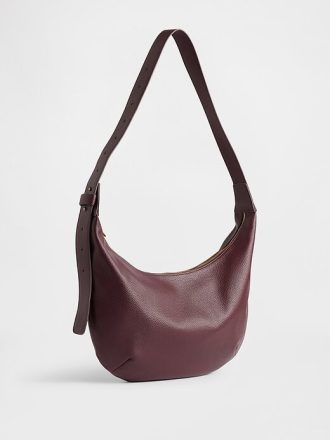 Borsa a tracolla morbida in pelle vegana