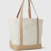 Borsa tote con logo ad arco