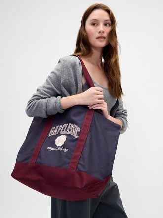 Borsa tote con logo Varsity