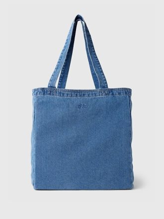 Borsa tote in denim con logo ad arco Gap