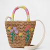 Borsa tote in paglia per bambini Borsa tote in paglia per bambini