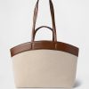 Borsa tote in tela East-West Borsa tote in tela East-West