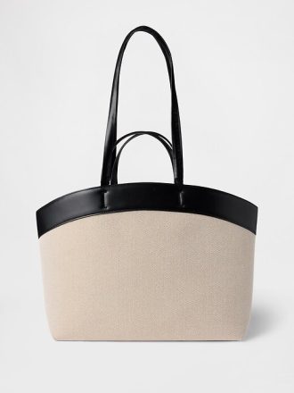 Borsa tote in tela East-West Borsa tote in tela East-West