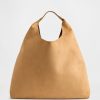 Borsa tote morbida in pelle scamosciata vegana Borsa tote morbida in pelle scamosciata vegana