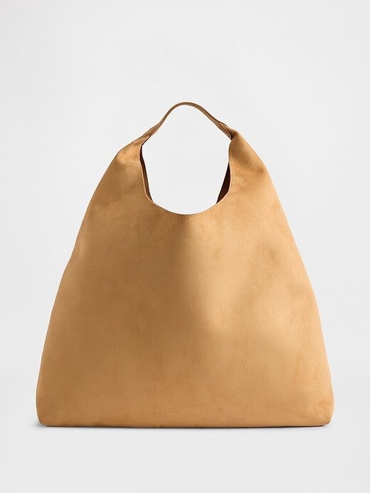 Borsa tote morbida in pelle scamosciata vegana Borsa tote morbida in pelle scamosciata vegana