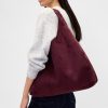 Borsa tote morbida in pelle scamosciata vegana Borsa tote morbida in pelle scamosciata vegana