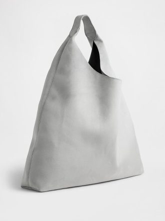 Borsa tote morbida in pelle scamosciata vegana Borsa tote morbida in pelle scamosciata vegana