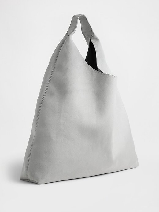 Borsa tote morbida in pelle scamosciata vegana Borsa tote morbida in pelle scamosciata vegana