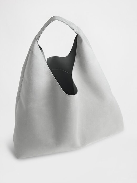 Borsa tote morbida in pelle scamosciata vegana Borsa tote morbida in pelle scamosciata vegana