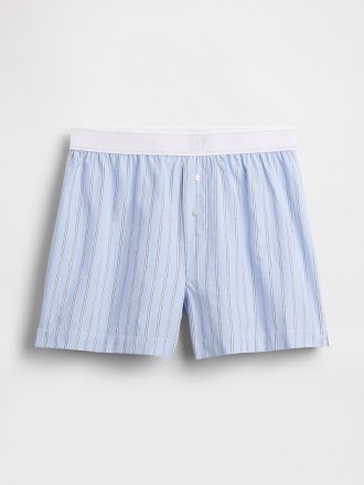 Boxer da pigiama con logo in popeline