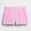 Boxer da pigiama con logo in popeline