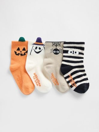 Calzini di Halloween per neonati e bambini (confezione da 4)