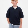 Camicia a nido d’ape per bambini con colletto Johnny