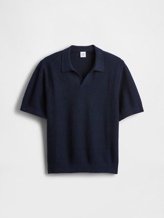 Camicia a nido d’ape per bambini con colletto Johnny