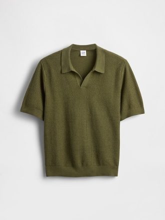 Camicia a nido d’ape per bambini con colletto Johnny