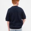 Camicia a nido d’ape per bambini con colletto Johnny