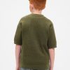 Camicia a nido d’ape per bambini con colletto Johnny