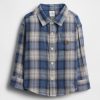 Camicia a quadri a doppia trama per neonati e bambini Camicia a quadri a doppia trama per neonati e bambini