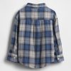 Camicia a quadri a doppia trama per neonati e bambini Camicia a quadri a doppia trama per neonati e bambini