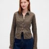 Camicia a quadri attillata in flanella