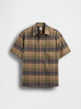 Camicia a quadri rilassata per bambini