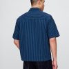 Camicia a righe in denim