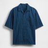 Camicia a righe in denim