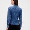 Camicia aderente in denim Camicia aderente in denim