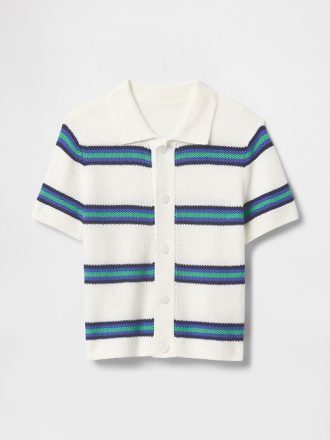 Camicia all’uncinetto per neonati e bambini piccoli