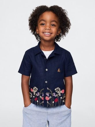 Camicia Cabana in lino e cotone per neonati e bambini piccoli